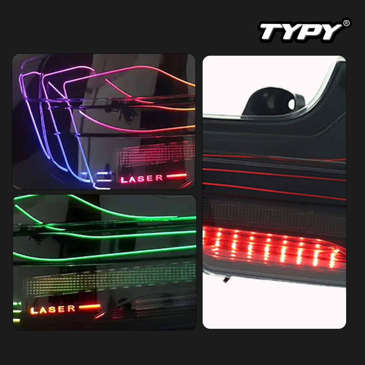 TYPY Car Taillight For BMW 2 Series F22 Tail Lamp 2014-2021 RGB LED Projector Tail Lamp New Running Lights Water Turn Signal