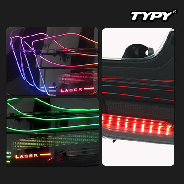 TYPY Car Taillight For BMW 2 Series F22 Tail Lamp 2014-2021 RGB LED Projector Tail Lamp New Running Lights Water Turn Signal