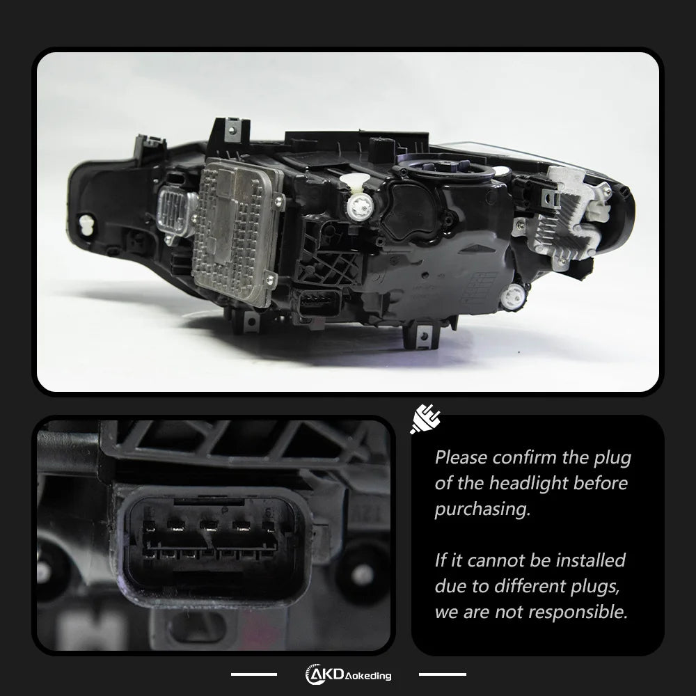 AKD Head Lamp for BMW F30 F31 F35 LED Headlight 2013-2019 Headlights 3 Serie DRL Turn Signal High Beam Angel Eye Projector Lens