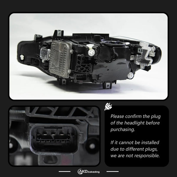 AKD Head Lamp for BMW F30 F31 F35 LED Headlight 2013-2019 Headlights 3 Serie DRL Turn Signal High Beam Angel Eye Projector Lens