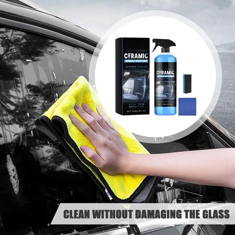 120ml Glass Cleaner Spray Car Nano Coating Agent Coating Liquid Hydrophobic Anti-Scratches Car Wax Coating Car Polishing Coating