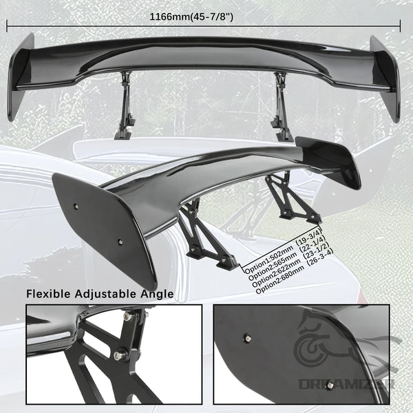 Universal GT Style Rear Spoiler Wing Tail Air Dam For 99% Sedan Body Kit Decoration Racing Car Tuning Accessories