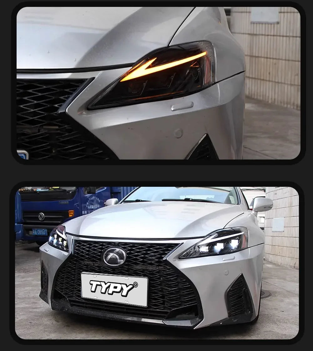 TYPY LED Headlights for Lexus IS350 2006-2012 IS250 IS350C ISF 220d RGB Car Front Lamps Start UP