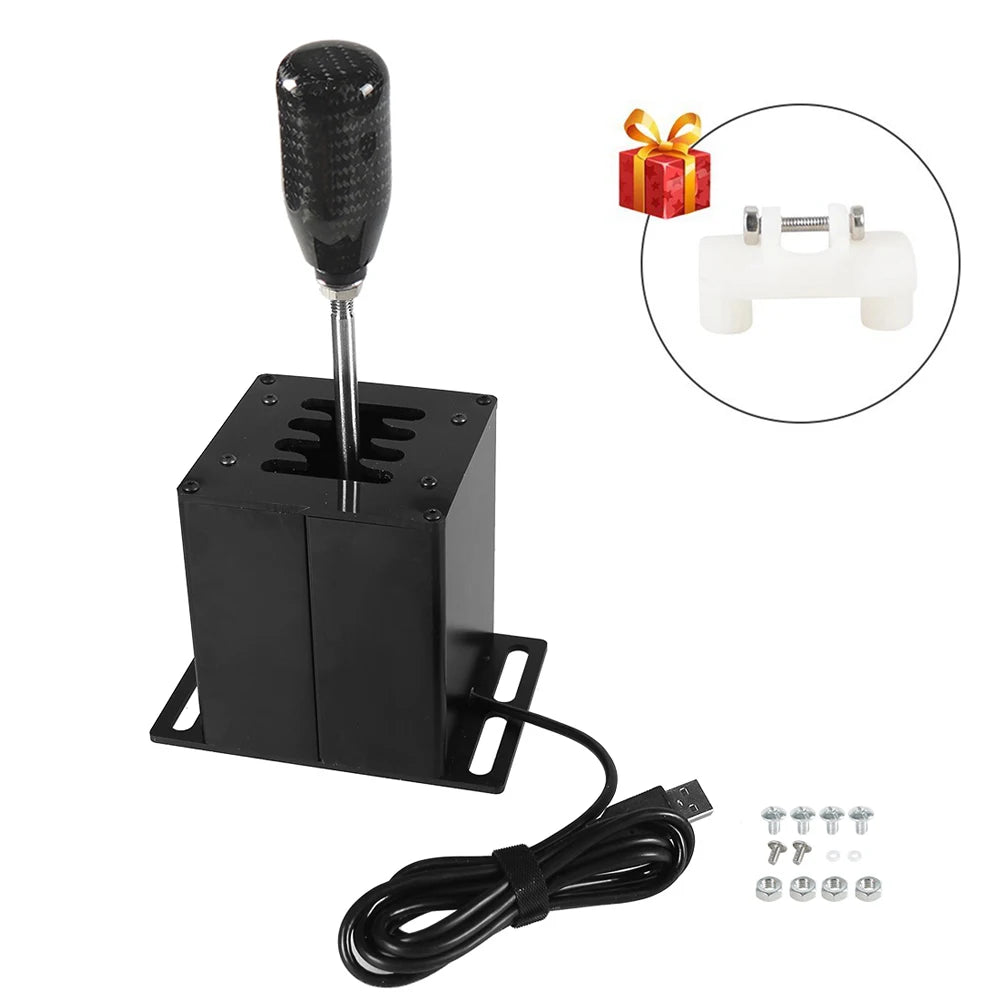 PC USB H Gear Shifter For Logitech G27 G29 G25 G920 For Thrustmaster T300RS/GT Shift Knob For ETS2 Simracing Racing Game