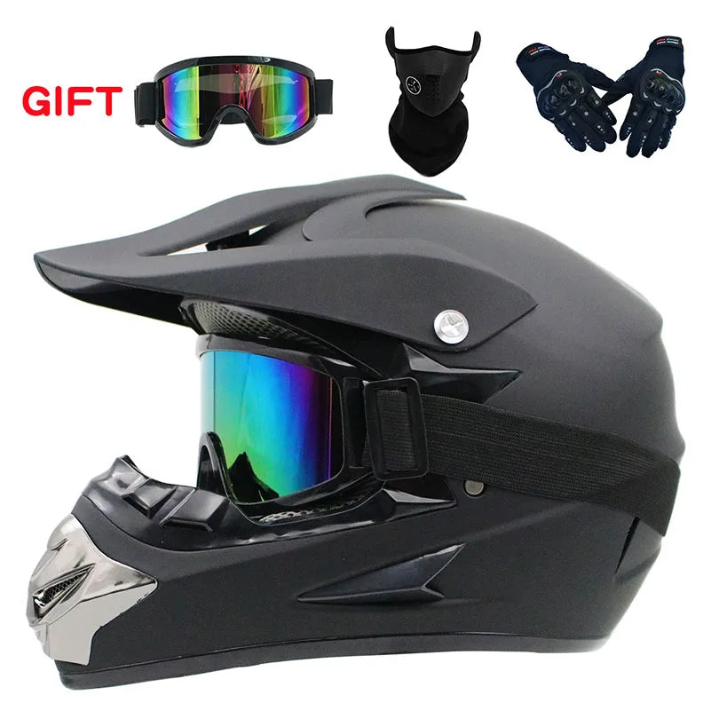 Lionstar Unisex Motorcycle Motocross Helmet with FREE Gifts