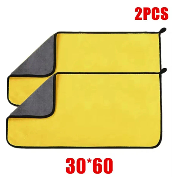 1/2/5 pcs ultra-fine fiber cleaning towels car cleaning cloth professional details car drying and washing towel accessories