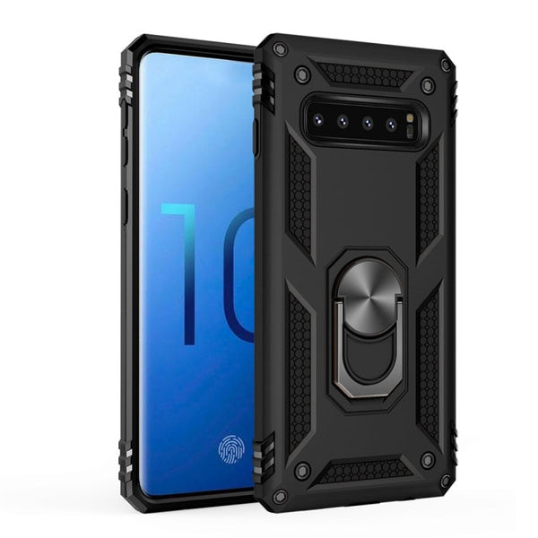 Sergeant Armor Shockproof TPU + PC Protective Case for Galaxy S10, with 360 Degree Rotation Holder