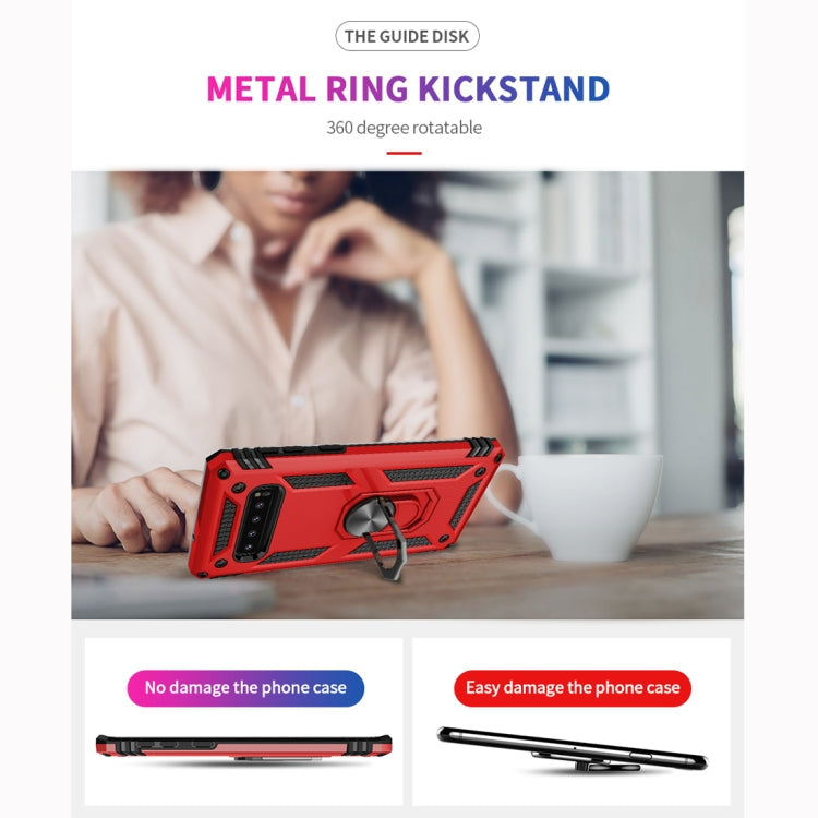 Sergeant Armor Shockproof TPU + PC Protective Case for Galaxy S10, with 360 Degree Rotation Holder