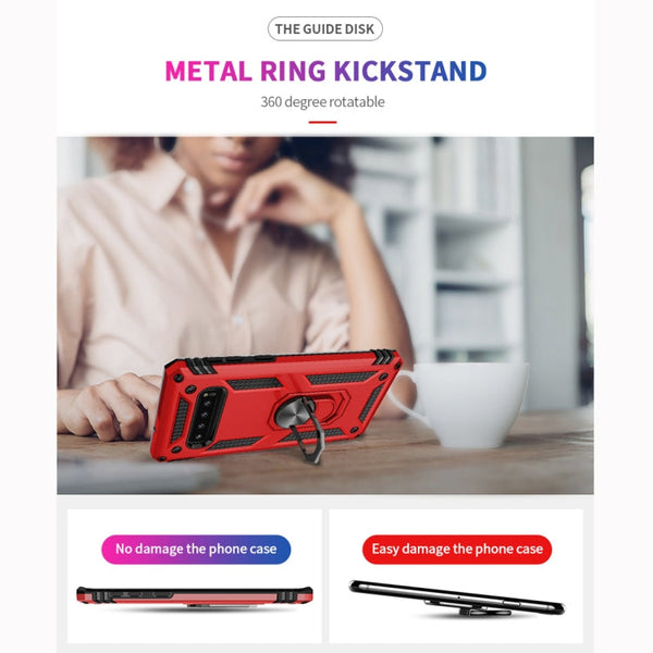 Sergeant Armor Shockproof TPU + PC Protective Case for Galaxy S10, with 360 Degree Rotation Holder