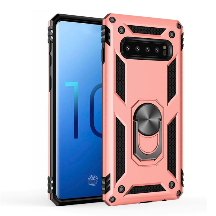 Sergeant Armor Shockproof TPU + PC Protective Case for Galaxy S10, with 360 Degree Rotation Holder