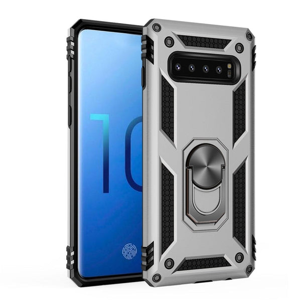 Sergeant Armor Shockproof TPU + PC Protective Case for Galaxy S10, with 360 Degree Rotation Holder