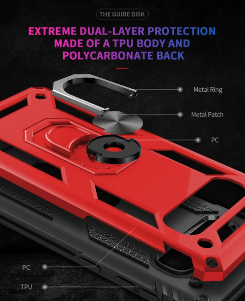 Sergeant Armor Shockproof TPU + PC Protective Case for Galaxy S10 Plus, with 360 Degree Rotation Holder