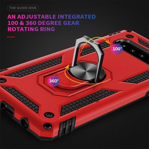 Sergeant Armor Shockproof TPU + PC Protective Case for Galaxy S10 Plus, with 360 Degree Rotation Holder