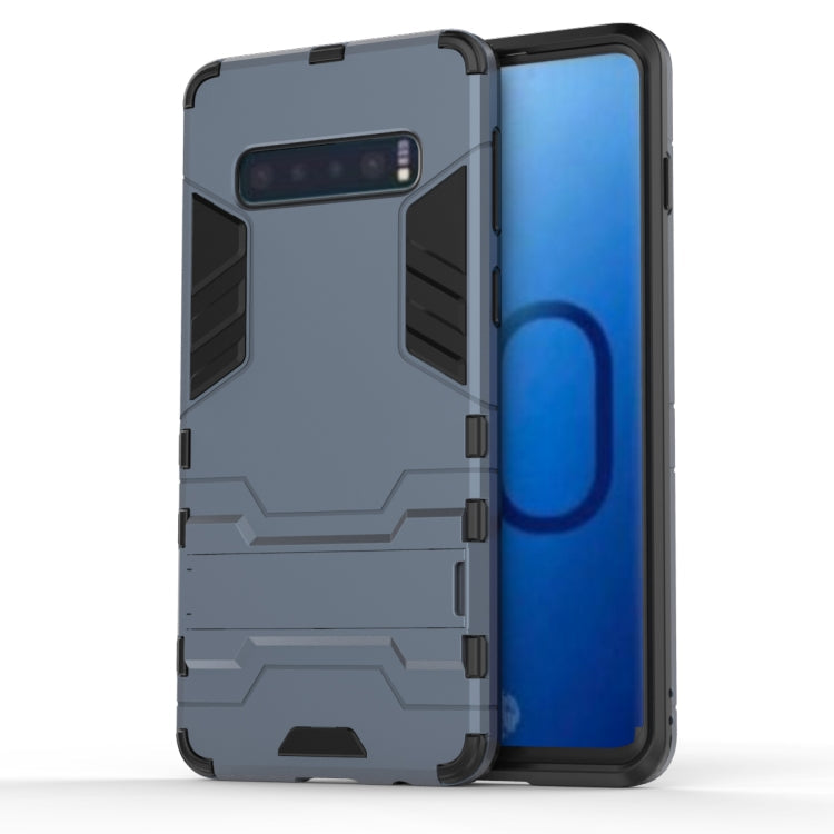 Shockproof PC + TPU Case for Galaxy S10, with Holder, For Samsung Galaxy S10