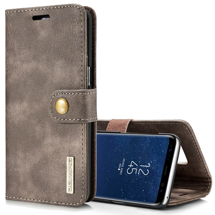 DG.MING for Galaxy S8+ / G955 Crazy Horse Texture Horizontal Flip Detachable Magnetic Protective Case with Holder & Card Slots & Wallet, Galaxy S8+