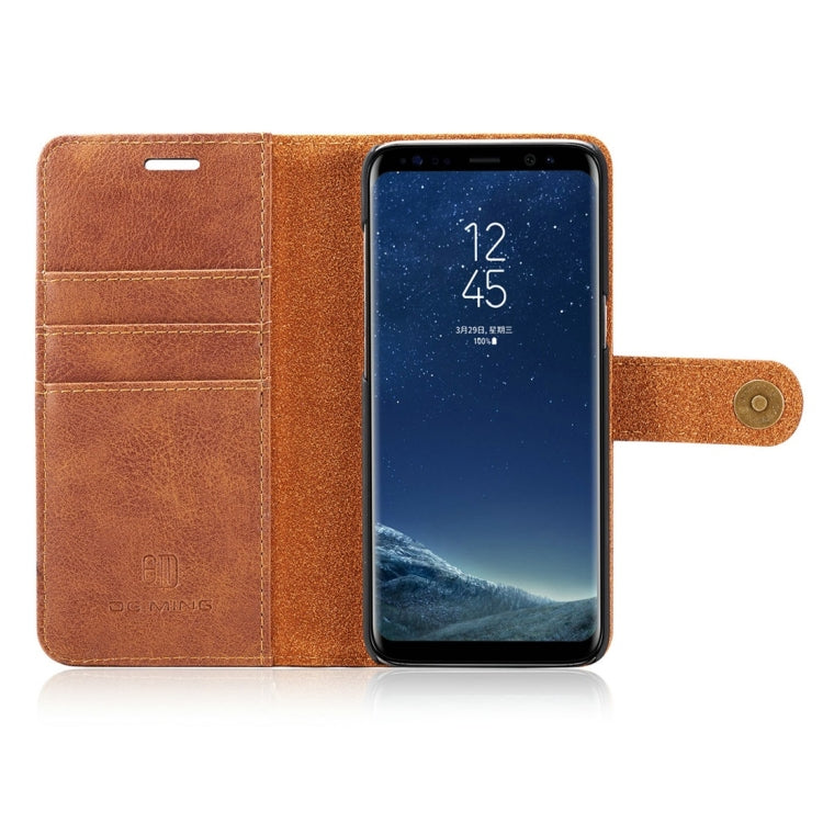 DG.MING for Galaxy S8+ / G955 Crazy Horse Texture Horizontal Flip Detachable Magnetic Protective Case with Holder & Card Slots & Wallet, Galaxy S8+
