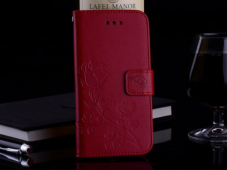 For Galaxy S9 Rose Embossed Horizontal Flip Environmental PU Leather Case with Holder & Card Slots & Wallet