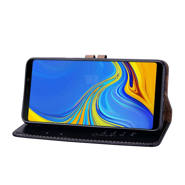 Business Style Oil Wax Texture Horizontal Flip Leather Case for Samsung Galaxy A9 (2018) / A9s, with Holder & Card Slots & Wallet c