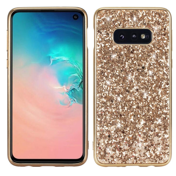 Glitter Powder Shockproof TPU Protective Case for Galaxy S10+, For Galaxy S10+