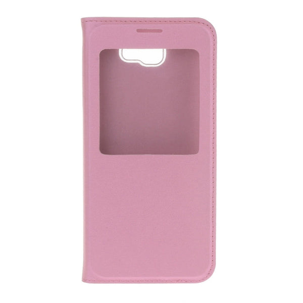 For Galaxy J5 (2017) (US Version) Litchi Texture Horizontal Flip Leather Case with Call Display ID