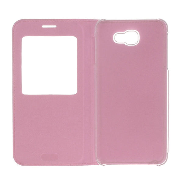 For Galaxy J5 (2017) (US Version) Litchi Texture Horizontal Flip Leather Case with Call Display ID