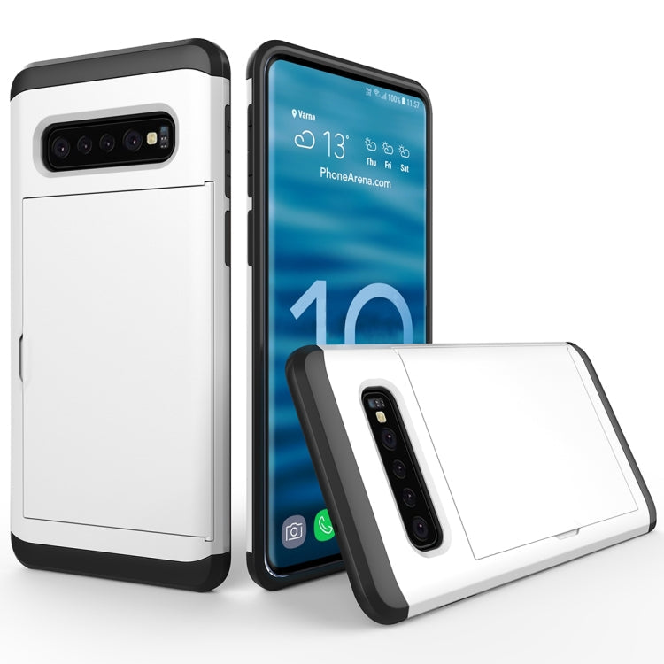Shockproof Rugged Armor Protective Case for Galaxy S10+, with Card Slot