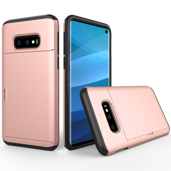Shockproof Rugged Armor Protective Case for Galaxy S10e, with Card Slot, For Galaxy S10e, Galaxy S10e