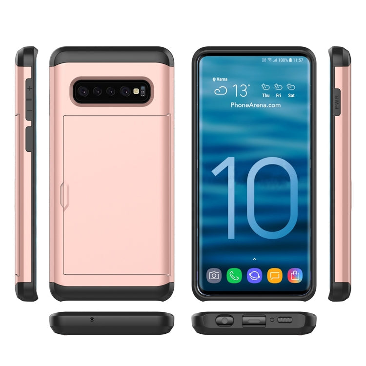 Shockproof Rugged Armor Protective Case for Galaxy S10, with Card Slot, For Galaxy S10