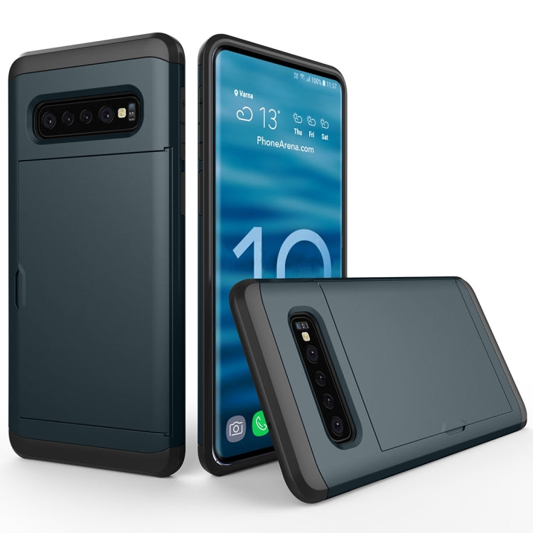Shockproof Rugged Armor Protective Case for Galaxy S10, with Card Slot, For Galaxy S10