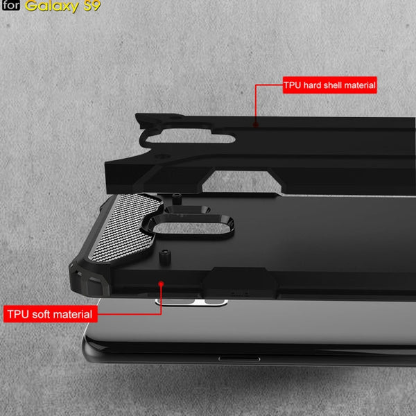 For Galaxy S9 TPU + PC 360 Degree Protection Shockproof Protective Back Case, For Galaxy S9, For Samsung Galaxy S9