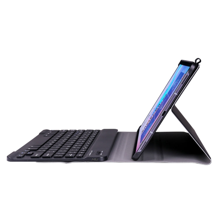 A860 For Samsung Galaxy Tab S6 10.5 inch T860 / T865 Detachable Bluetooth Keyboard Tablet Case with Pen Holder Elastic Strap