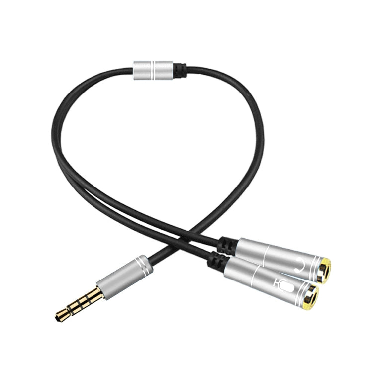 2 in 1 3.5mm Male to Double 3.5mm Female TPE High-elastic Audio Cable Splitter, Cable Length: 32cm