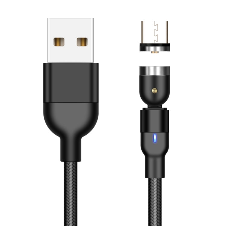 2m 2A Output USB to Micro USB Nylon Braided Rotate Magnetic Charging Cable