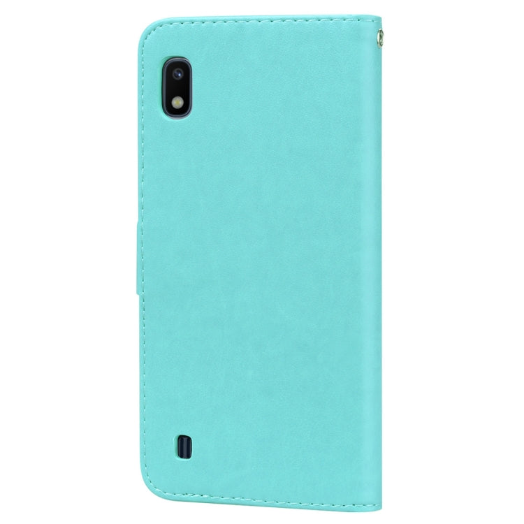 Rose Embossed Horizontal Flip PU Leather Case for Galaxy A10, with Holder & Card Slots & Wallet