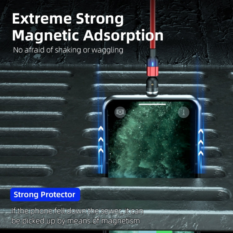 2m 3A Output USB to USB-C / Type-C 540 Degree Rotating Magnetic Data Sync Charging Cable