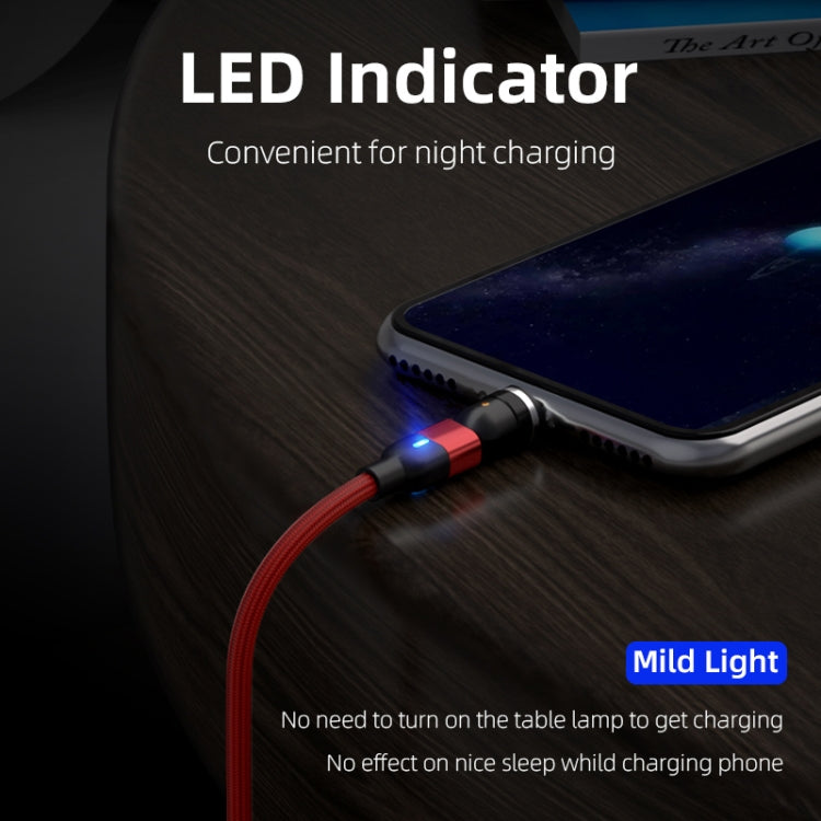 2m 3A Output USB to USB-C / Type-C 540 Degree Rotating Magnetic Data Sync Charging Cable