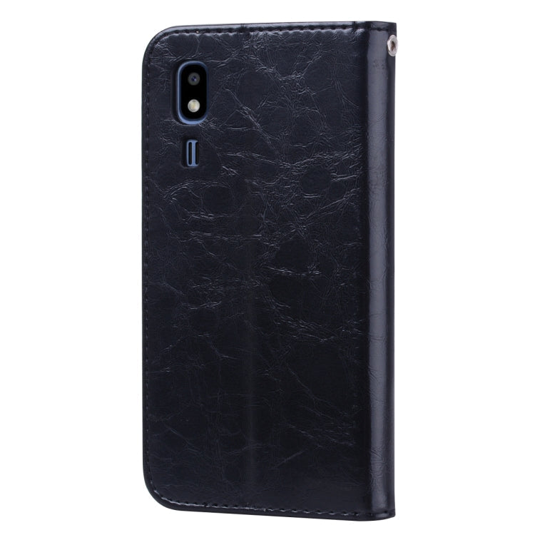Business Style Oil Wax Texture Horizontal Flip Leather Case for Galaxy A2 Core, with Holder & Card Slots & Wallet