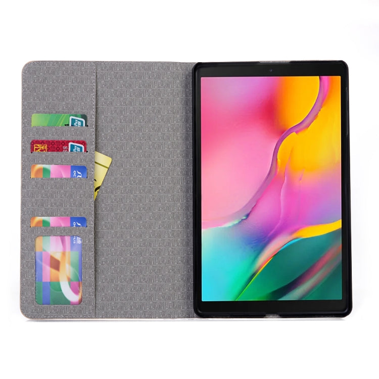 Cross Texture Horizontal Flip Leather Case for Galaxy Tab A 10.1 (2019) T510 / T515,  with Holder & Card Slots & Wallet