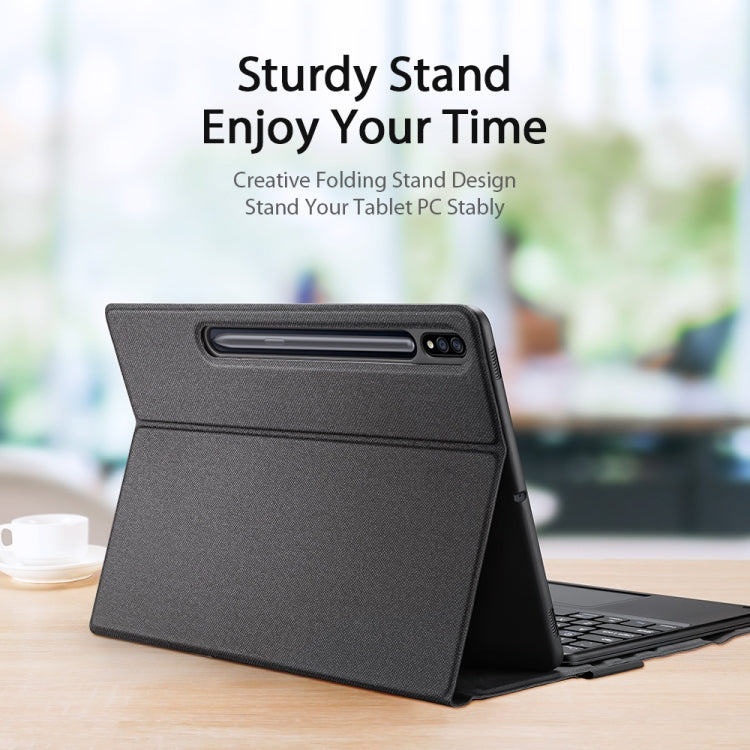 DUX DUCIS Detachable Bluetooth Keyboard Ultrathin Flip Leather Tablet Cas for Samsung Galaxy Tab S8 Plus (X800/X806) / S7 FE (T730/T733/T736B) / S7 Plus (T970/T976B) , For Samsung Galaxy Tab S8 Plus / S7 FE / S7 Plus