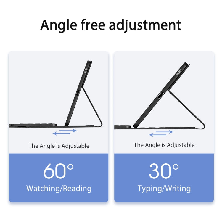 For Samsung Galaxy Tab S6 Lite DUX DUCIS Detachable Bluetooth Keyboard Ultrathin Horizontal Flip Leather Tablet Case with Touchpad & Smart Sleep Function & Holder