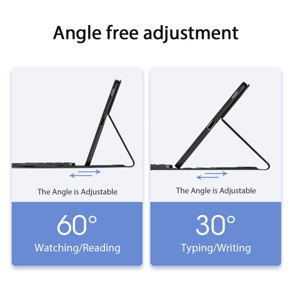 For Samsung Galaxy Tab S6 Lite DUX DUCIS Detachable Bluetooth Keyboard Ultrathin Horizontal Flip Leather Tablet Case with Touchpad & Smart Sleep Function & Holder