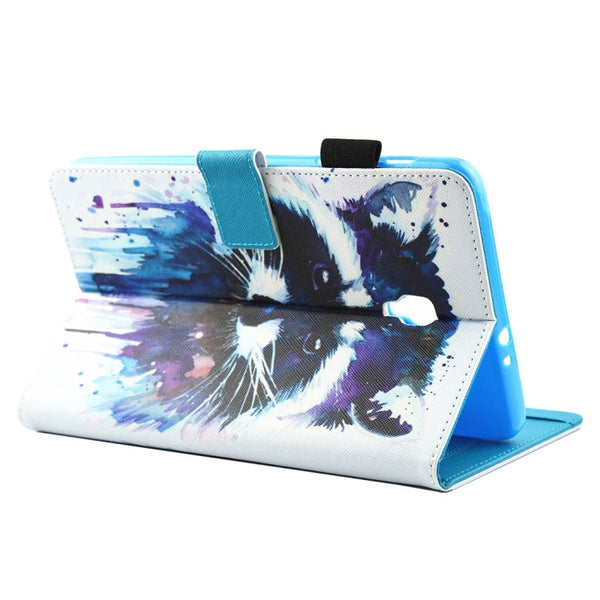 For Galaxy Tab A 8.0  / T380 & T385  Horizontal Flip Leather Case with Holder & Card Slots