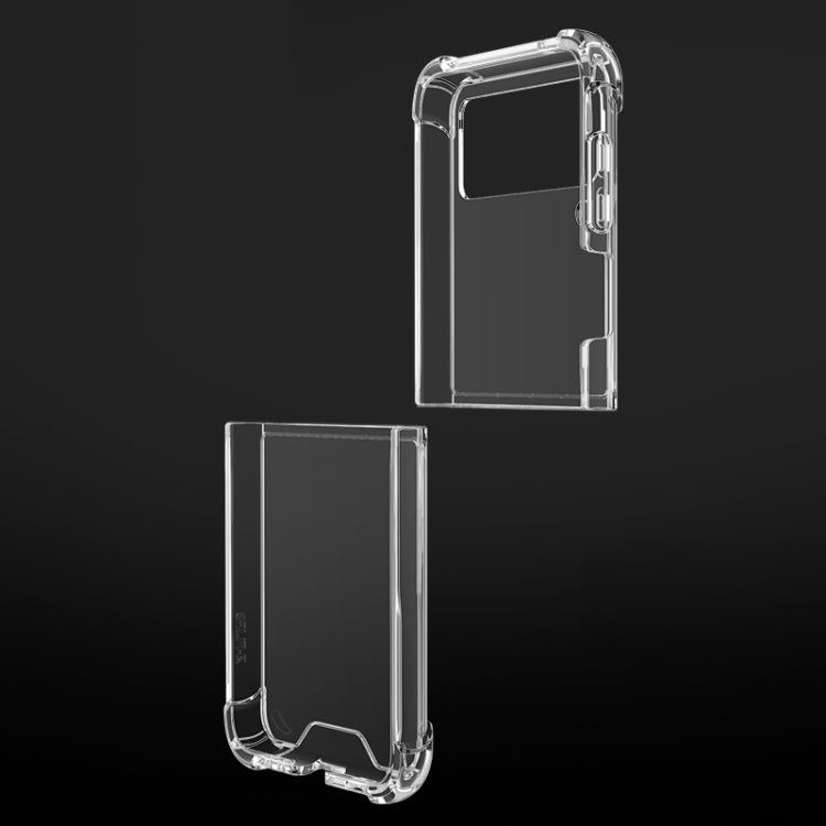 For Samsung Galaxy Z Flip4 Shock-resistant Transparent Acrylic TPU Phone Case