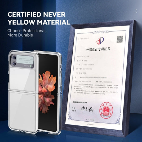 For Samsung Galaxy Z Flip4 All-inclusive Clear Crystal PC +TPU Shockproof Phone Case