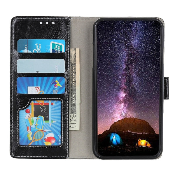 Retro Crazy Horse Texture Horizontal Flip Leather Case for Galaxy M30/A40S, with Holder & Card Slots & Photo Frame