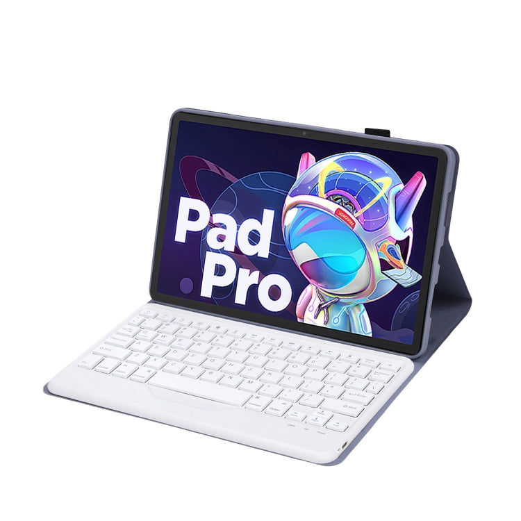 AM20-B Lambskin Texture Ultra-thin Bluetooth Keyboard Leather Tablet Case For Lenovo Xiaoxin Pad 2022 10.6 inch/Tab M10 Plus 10.6 3rd Gen 2022