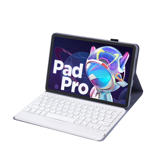 AM20-B Lambskin Texture Ultra-thin Bluetooth Keyboard Leather Tablet Case For Lenovo Xiaoxin Pad 2022 10.6 inch/Tab M10 Plus 10.6 3rd Gen 2022