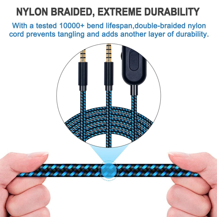 ZS0162 Straight Version Gaming Headset Audio Cable for Logitech Astro A10 A40 A30