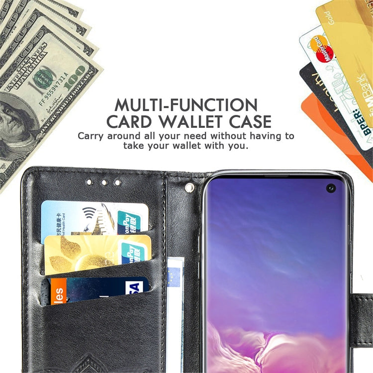 Butterfly Love Flowers Embossing Horizontal Flip Leather Case for Galaxy S10e, with Holder & Card Slots & Wallet & Lanyard