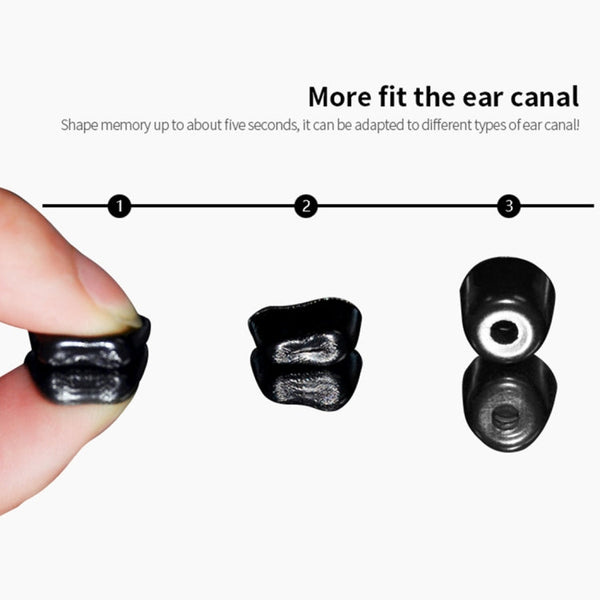 A Pair KZ Soft Memory Foam Earbuds For All In-Ear Earphone